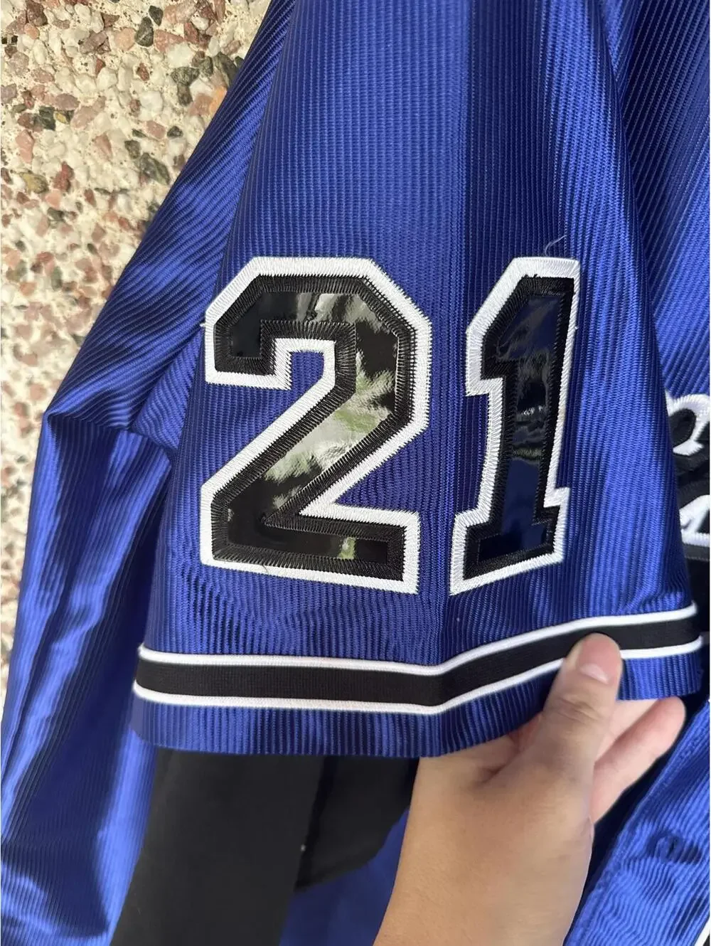 Y2K Southpole Diamond Collection Blue Baseball Jersey XL